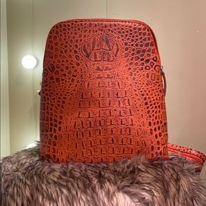 Cleo and pastels orange book bag